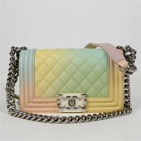 chanel boy chanel rainbow small flap bag|chanel boy bag with handle.